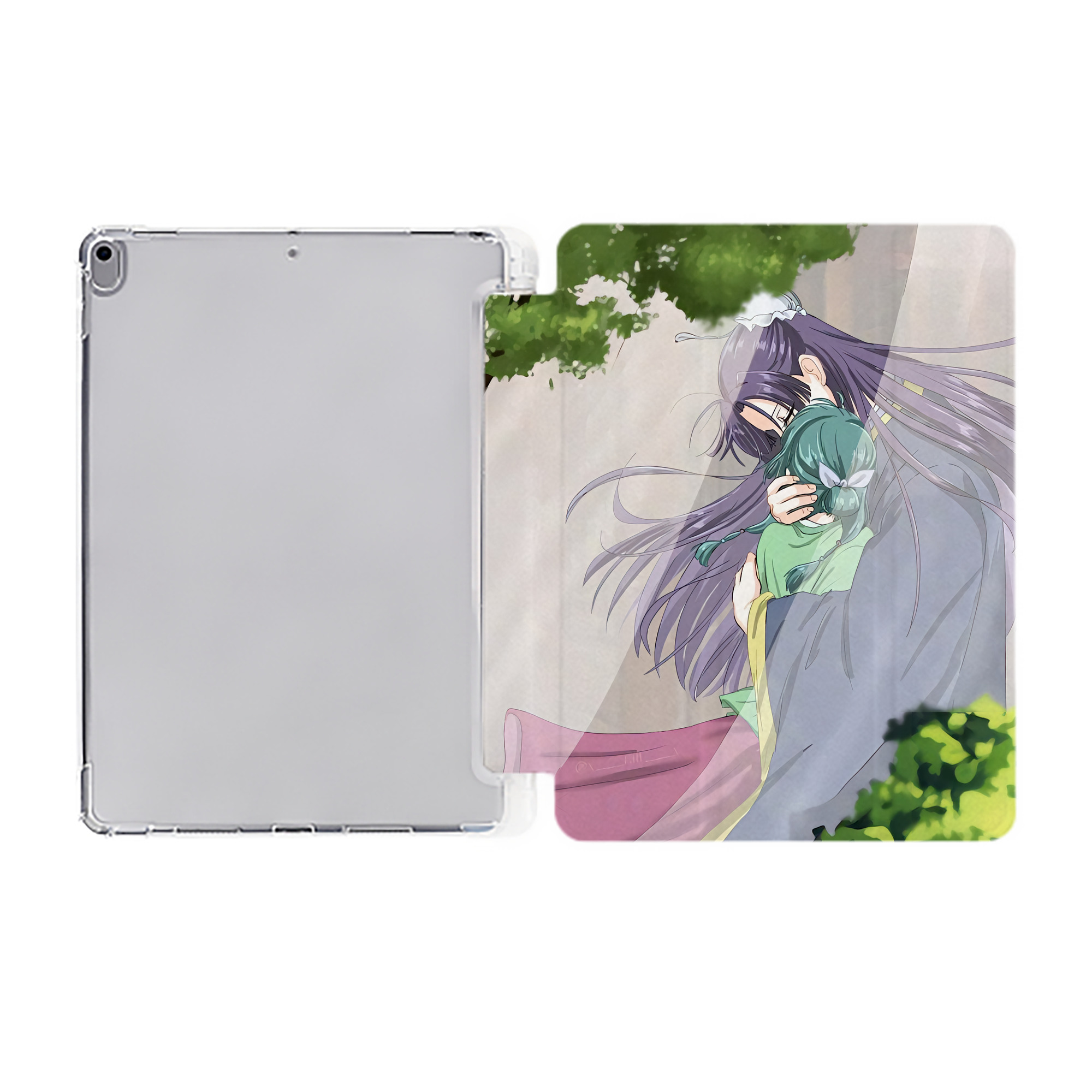 （画像用） 薬屋のひとりごと The Apothecary Diaries IPad ケース ペン収納付き 三つ折りスタンド PUレザー×シリコン 対応機種9.5/10.5/10.9インチ